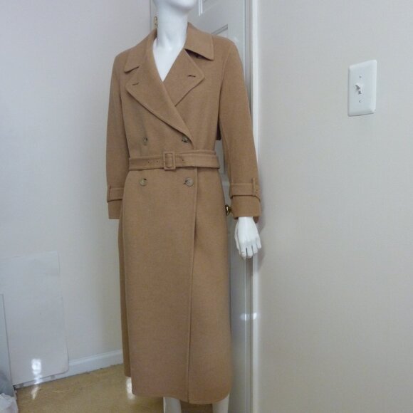 Vince Lofty Italian Wool-Blend Belted Long Coat - Picture 10 of 15